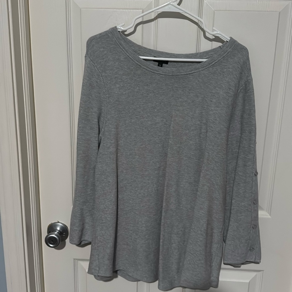Talbot’s Grey 3/4 sleeve sweater XL